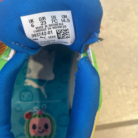 EUC PUMA RS-X x Cocomelon Toddler Boy Sneakers - Picture 5 of 6